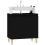 Armario para lavabo madera contrachapada negro 58x33x60 cm de , Tocadores de baño - Ref: Foro24-821253, Precio: 50,07 €, Desc...