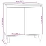 Armario para lavabo madera contrachapada negro 58x33x60 cm de , Tocadores de baño - Ref: Foro24-821253, Precio: 49,33 €, Desc...