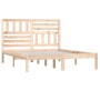 Solid pine wood bed frame 160x200 cm by , Beds and slatted bases - Ref: Foro24-3101033, Price: 139,21 €, Discount: %