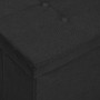 Foldable black synthetic linen storage bench by , Benches for halls and storage - Ref: Foro24-338791, Price: 62,39 €, Discoun...