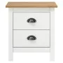 Hill Nachttisch aus massivem Kiefernholz weiß 46x35x49,5 cm von , Nachttische - Ref: Foro24-288906, Preis: 75,44 €, Rabatt: %