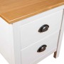 Hill Nachttisch aus massivem Kiefernholz weiß 46x35x49,5 cm von , Nachttische - Ref: Foro24-288906, Preis: 76,92 €, Rabatt: %