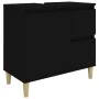 Badezimmerschrank aus schwarzem Sperrholz 65x33x60 cm von , Badezimmermöbel - Ref: Foro24-819821, Preis: 54,73 €, Rabatt: %