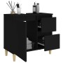 Badezimmerschrank aus schwarzem Sperrholz 65x33x60 cm von , Badezimmermöbel - Ref: Foro24-819821, Preis: 56,51 €, Rabatt: %