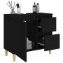 Badezimmerschrank aus schwarzem Sperrholz 65x33x60 cm von , Badezimmermöbel - Ref: Foro24-819821, Preis: 54,73 €, Rabatt: %