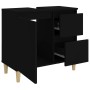 Badezimmerschrank aus schwarzem Sperrholz 65x33x60 cm von , Badezimmermöbel - Ref: Foro24-819821, Preis: 56,51 €, Rabatt: %