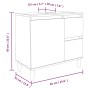 Badezimmerschrank aus schwarzem Sperrholz 65x33x60 cm von , Badezimmermöbel - Ref: Foro24-819821, Preis: 56,51 €, Rabatt: %