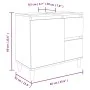 Badezimmerschrank aus schwarzem Sperrholz 65x33x60 cm von , Badezimmermöbel - Ref: Foro24-819821, Preis: 54,73 €, Rabatt: %
