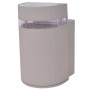 Halbzylindrische Außenwand, hellgrau, Aluminium von , Außenbeleuchtung - Ref: Foro24-42233, Preis: 15,23 €, Rabatt: %