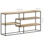 Aparador de madera de mango rugosa 150x30x75 cm de , Aparadores - Ref: Foro24-321617, Precio: 204,90 €, Descuento: %