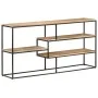 Aparador de madera de mango rugosa 150x30x75 cm de , Aparadores - Ref: Foro24-321617, Precio: 204,90 €, Descuento: %