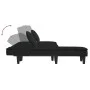 Sofá cama en forma de L terciopelo negro 255x140x70 cm by , Sofas - Ref: Foro24-3157254, Price: 405,06 €, Discount: %