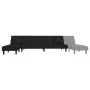 Sofá cama en forma de L terciopelo negro 255x140x70 cm by , Sofas - Ref: Foro24-3157254, Price: 405,06 €, Discount: %