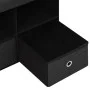 Black synthetic linen folding storage bench 76x38x38 cm by , Benches for halls and storage - Ref: Foro24-338804, Price: 59,71...