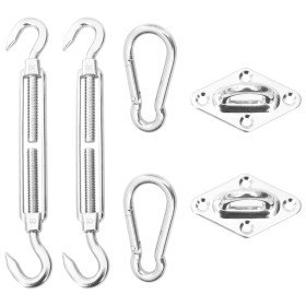 Kit de montaje para toldo de vela 6 piezas acero inoxidable