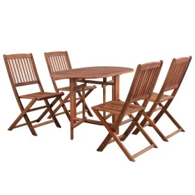 Folding garden dining set 5 pieces solid acacia wood by vidaXL, Garden sets - Ref: Foro24-44020, Price: 307,58 €, Discount: %