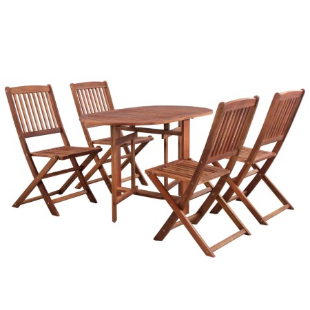 Folding garden dining set 5 pieces solid acacia wood by vidaXL, Garden sets - Ref: Foro24-44020, Price: 345,78 €, Discount: %