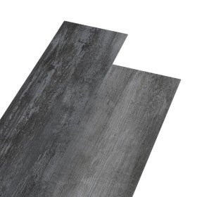 Lamas para suelo autoadhesivas PVC gris brillante 4,46 m² 3 mm