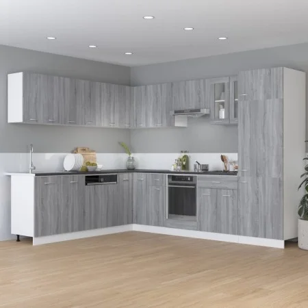 Armario inferior de cocina madera ingeniería gris 60x46x81,5 cm de , Armarios de cocina - Ref: Foro24-815577, Precio: 96,28 €...