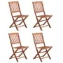 Folding garden dining set 5 pieces solid acacia wood by vidaXL, Garden sets - Ref: Foro24-44020, Price: 307,58 €, Discount: %