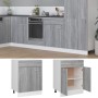 Grauer Küchenunterschrank aus Holzwerkstoff, 60 x 46 x 81,5 cm von , Küchenschränke - Ref: Foro24-815577, Preis: 91,08 €, Rab...