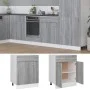 Gray engineered wood kitchen lower cabinet 60x46x81.5 cm by , Kitchen cabinets - Ref: Foro24-815577, Price: 96,28 €, Discount: %