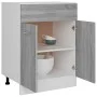 Gray engineered wood kitchen lower cabinet 60x46x81.5 cm by , Kitchen cabinets - Ref: Foro24-815577, Price: 96,28 €, Discount: %
