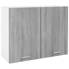 Armario colgante madera ingeniería gris Sonoma 80x31x60 cm de , Armarios de cocina - Ref: Foro24-815589, Precio: 71,52 €, Des...