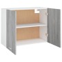 Sonoma grauer Hängeschrank aus Holzwerkstoff, 80 x 31 x 60 cm von , Küchenschränke - Ref: Foro24-815589, Preis: 67,49 €, Raba...