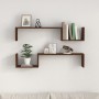 Wall shelves 2 pcs brown oak wood 100x15x20cm by , Shelves and shelves - Ref: Foro24-815935, Price: 29,06 €, Discount: %