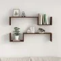 Wandregale 2 Stück braunes Eichenholz 100x15x20cm von , Regale und Regale - Ref: Foro24-815935, Preis: 28,63 €, Rabatt: %