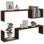 Wandregale 2 Stück braunes Eichenholz 100x15x20cm von , Regale und Regale - Ref: Foro24-815935, Preis: 28,63 €, Rabatt: %