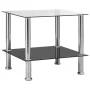 Transparenter Beistelltisch aus gehärtetem Glas, 45 x 50 x 45 cm von , Seitentische - Ref: Foro24-249529, Preis: 46,77 €, Rab...