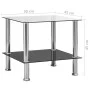 Transparenter Beistelltisch aus gehärtetem Glas, 45 x 50 x 45 cm von , Seitentische - Ref: Foro24-249529, Preis: 46,77 €, Rab...