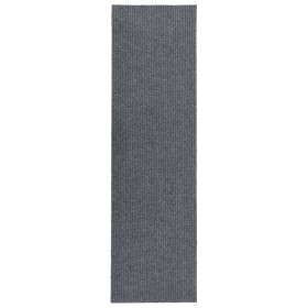 Alfombra de pasillo atrapa suciedad 100x400 cm gris