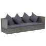 Garden bed 200x60 cm synthetic rattan gray by vidaXL, Loungers - Ref: Foro24-43959, Price: 263,65 €, Discount: %