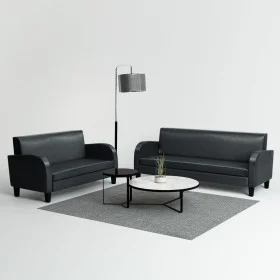 2-piece black synthetic leather sofa set by , Sofas - Ref: Foro24-275227, Price: 794,33 €, Discount: %