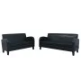 Conjunto de sofás 2 piezas cuero sintético negro de , Sofás - Ref: Foro24-275227, Precio: 794,61 €, Descuento: %