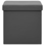 Folding storage stools 2 units gray PVC by , Folding stools and chairs - Ref: Foro24-338788, Price: 34,26 €, Discount: %