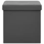 Folding storage stools 2 units gray PVC by , Folding stools and chairs - Ref: Foro24-338788, Price: 33,75 €, Discount: %