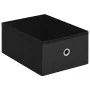 Folding storage bench in black synthetic linen 76x38x38 cm by , Benches for halls and storage - Ref: Foro24-338811, Price: 71...
