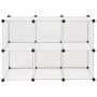 Cube shelf with 6 white compartments by vidaXL, Shoe racks and shoe organizers - Ref: Foro24-244922, Price: 38,08 €, Discount: %