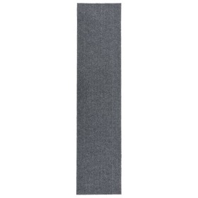 Alfombra de pasillo atrapa suciedad 100x450 cm gris