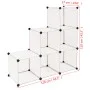 Cube shelf with 6 white compartments by vidaXL, Shoe racks and shoe organizers - Ref: Foro24-244922, Price: 38,08 €, Discount: %