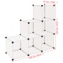 Würfelregal mit 6 weißen Fächern von vidaXL, Schuhregale und Schuhorganisatoren - Ref: Foro24-244922, Preis: 38,79 €, Rabatt: %