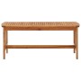 Mesa de centro de madera maciza de acacia 102x50x43 cm