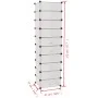 Stackable shoe rack with 10 white compartments by vidaXL, Shoe racks and shoe organizers - Ref: Foro24-244919, Price: 54,46 €...