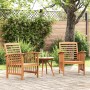 Sillas de jardín 2 unidades madera maciza de acacia