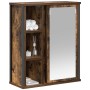 Mueble de baño de pared con espejo roble ahumado 50x21x60 cm en Tocadores de baño | Comprar online en Foro24