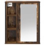 Mueble de baño de pared con espejo roble ahumado 50x21x60 cm en Tocadores de baño | Comprar online en Foro24